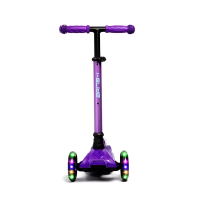 Product thumbnail for i-Glide 3 Wheel Scooter with Toddler Seat - Purple