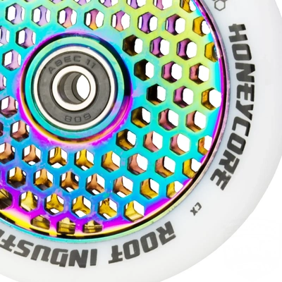 Product image thumbnail for Root Industries White/Honeycore NeoChrome 110mm Wheel & Grip Pack