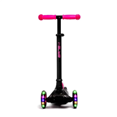 Product thumbnail for i-Glide 3 Wheel Scooter with Ribbons - Pink Black