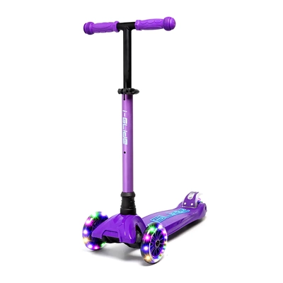 Product thumbnail for i-Glide 3 Wheel Scooter with Toddler Seat - Purple