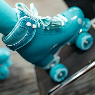 Product image thumbnail for Crazy Skates Glitter Pop Adjustable Roller Skates - Teal Small j12-2