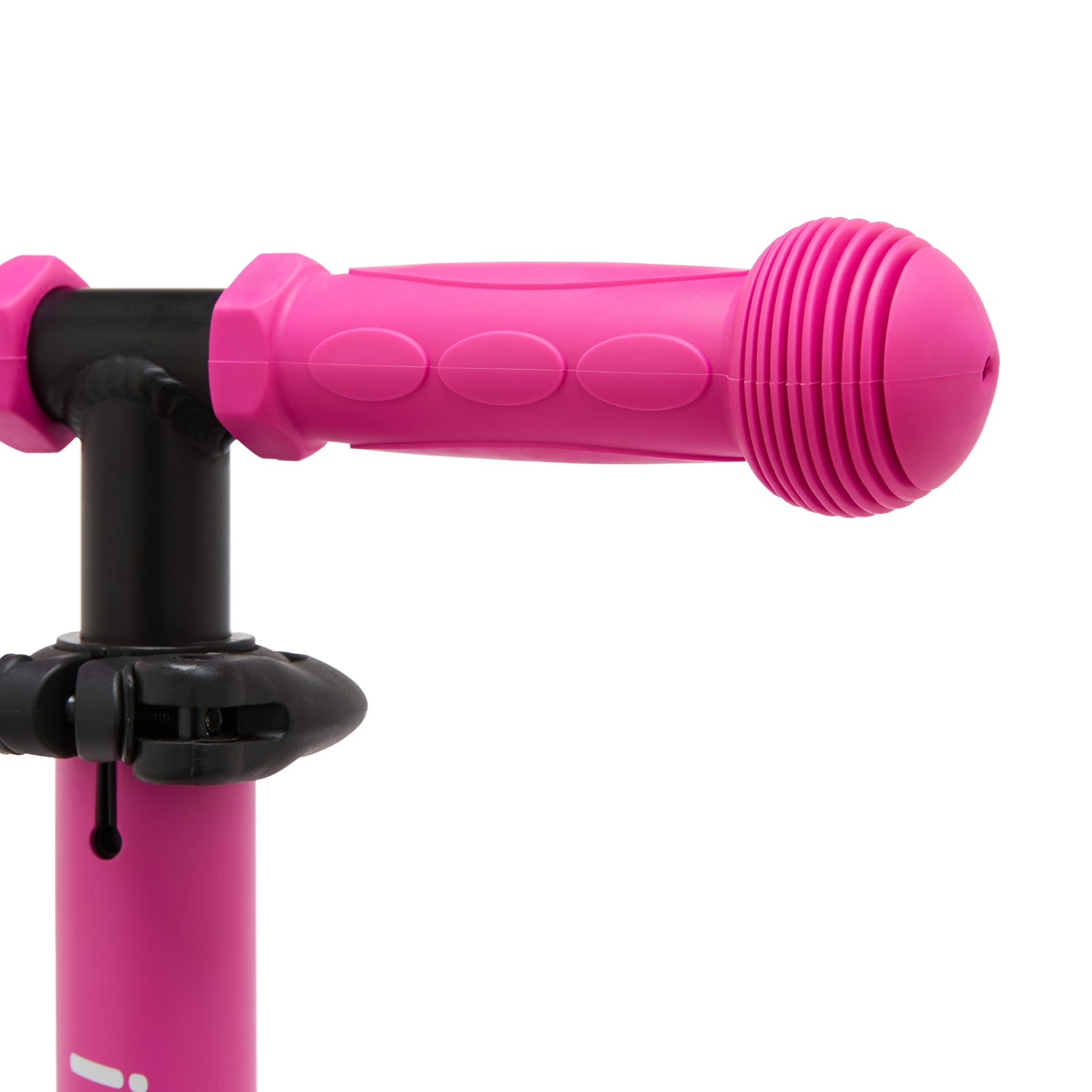 Hot Pink grip and handlebar detail
