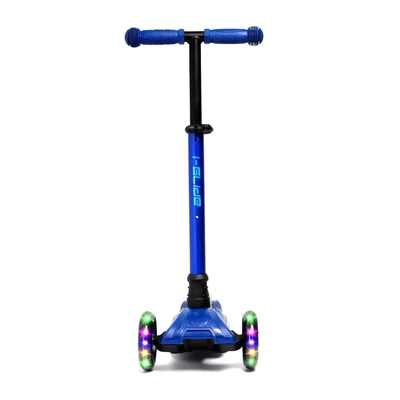 Product thumbnail for i-Glide 3 Wheel Scooter with Dinosaur Head and Ribbons - Blue
