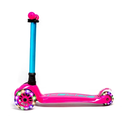 Product thumbnail for i-Glide 3 Wheel Scooter with Unicorn Basket - Pink Aqua