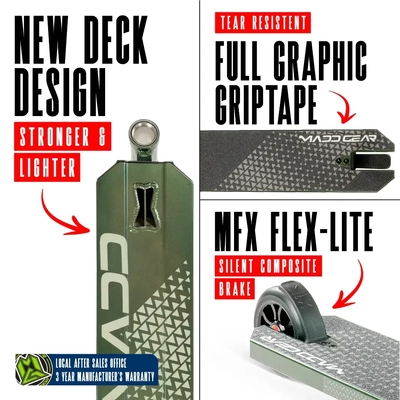 Product image thumbnail for Madd Gear Viral Kaos Scooter - Forest