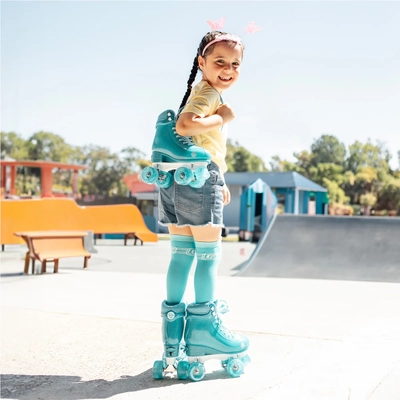 Product image thumbnail for Crazy Skates Glitter Pop Adjustable Roller Skates - Teal Small j12-2