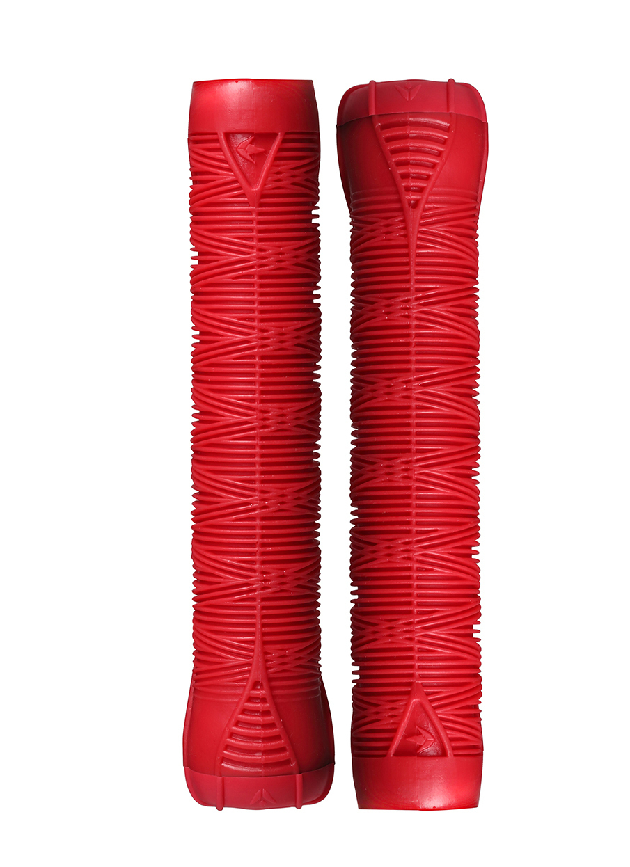 Envy Scooter Hand Grips with Bar Ends Red