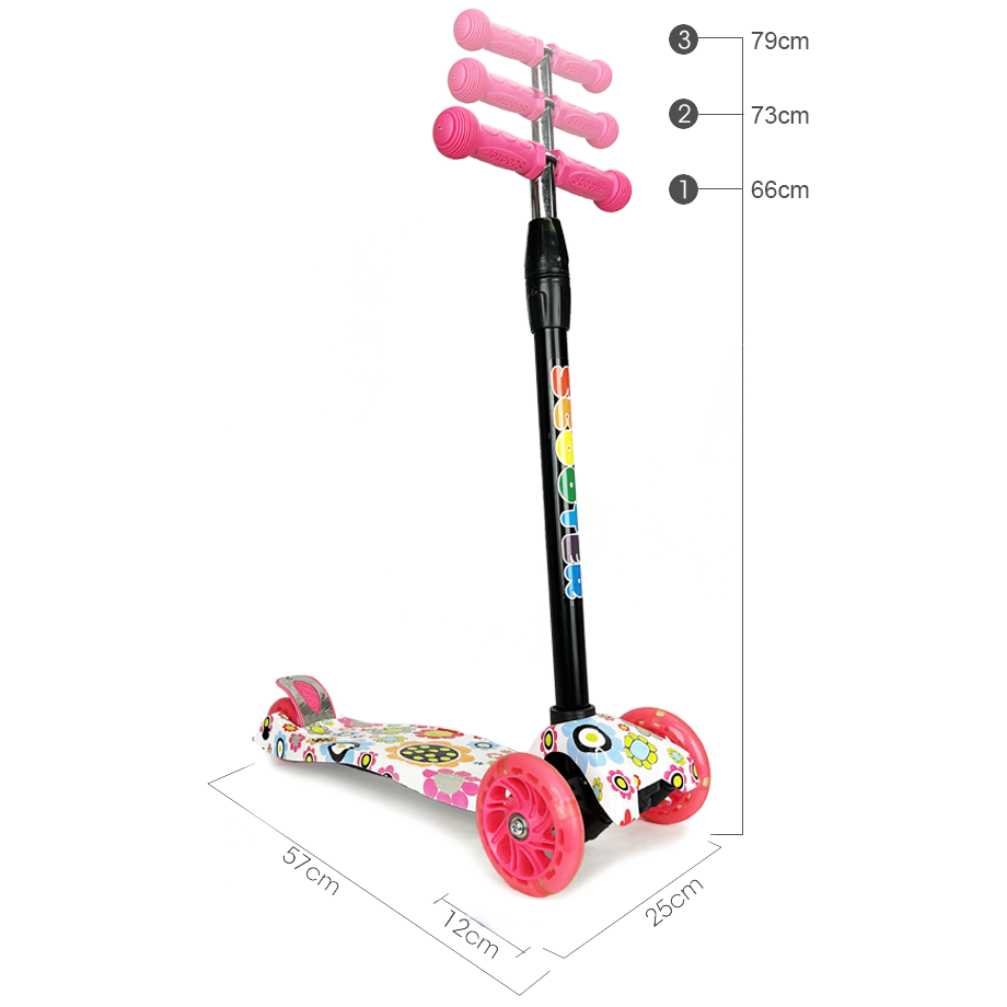 3 Wheel Scooter Height Demo