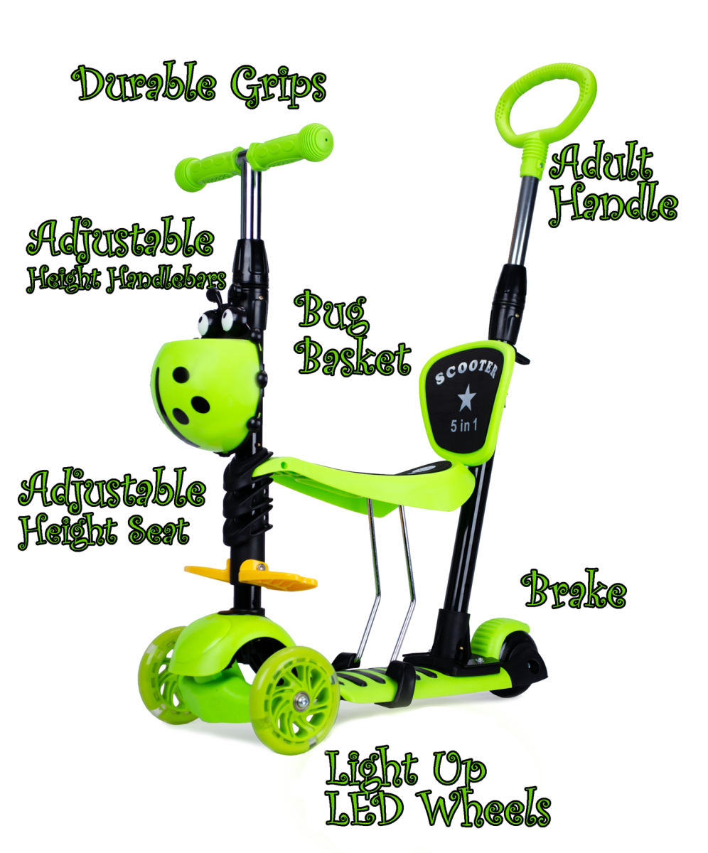 5in1 3 wheel Scooter height