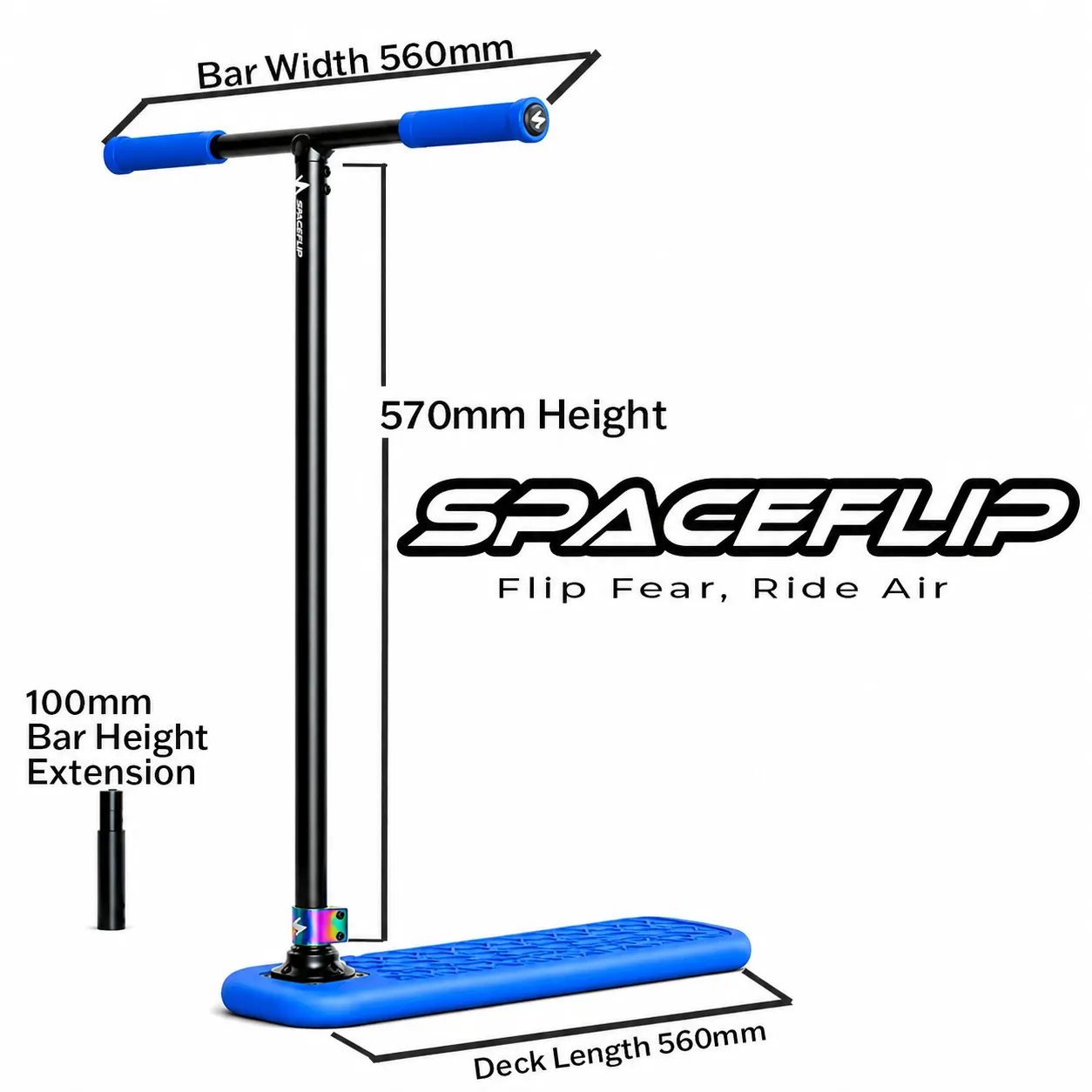 Space Flip Trampoline Scooter Features 2