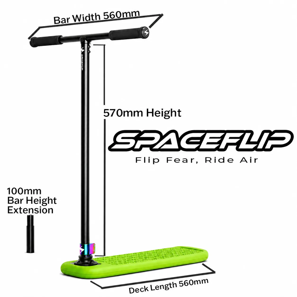 Space Flip Trampoline Scooter Features 2