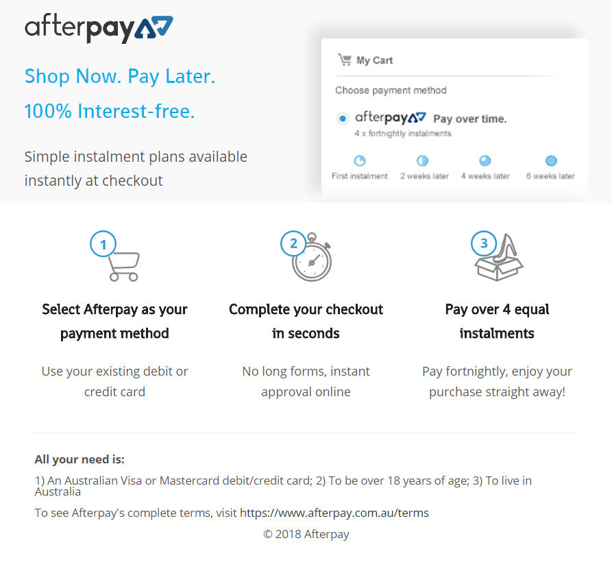 AfterPay Information