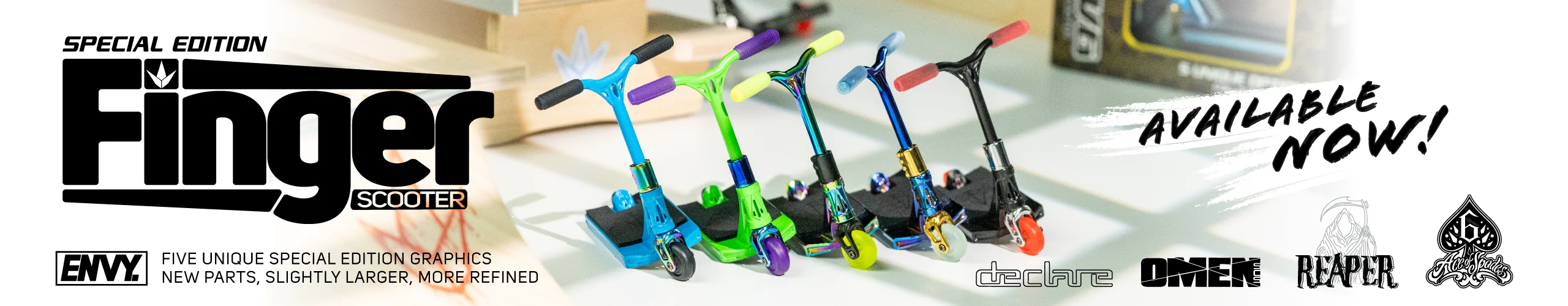 Envy Special Edition Finger Scooters — available now
