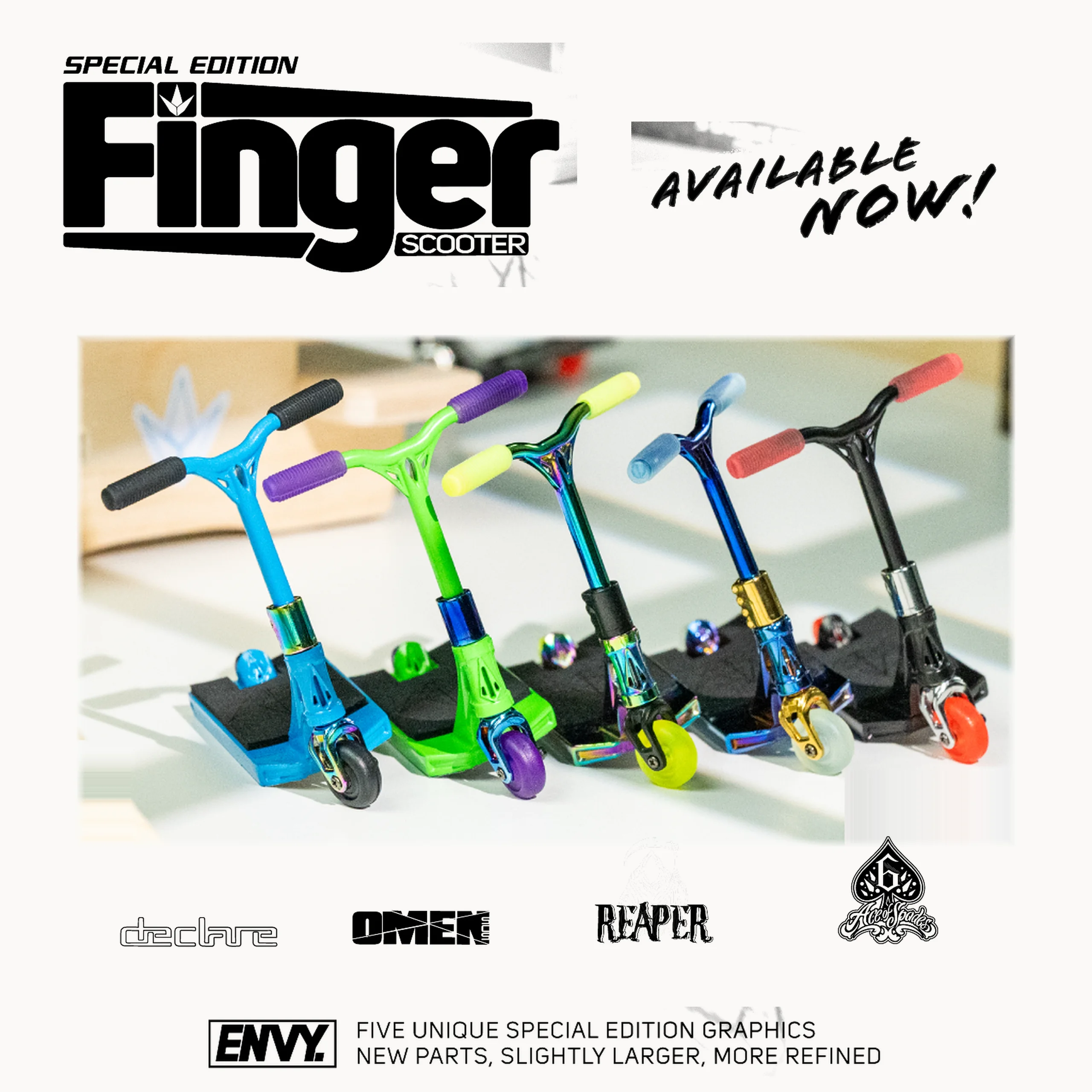 Envy Special Edition Finger Scooters — mobile banner