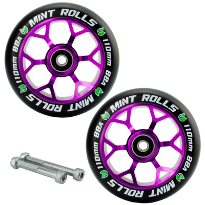 Mint Rolls 110mm Scooter Wheels - Purple