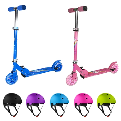 Kids LED Folding Scooter Value Pack