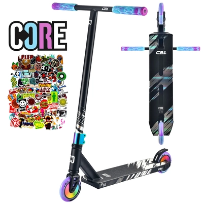 CORE CB1 Beginner Stunt Scooter - Black Neochrome
