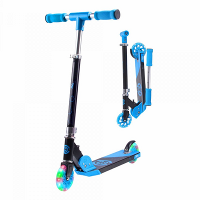 CORE Kids Foldy Scooter - Blue with LED wheels