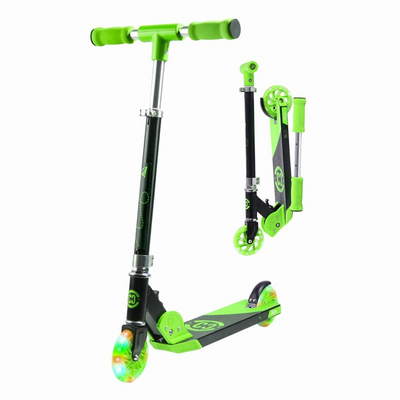 CORE Kids Foldy Scooter - Green with LED wheels