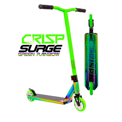 Crisp Surge Scooter - Green Rainbow