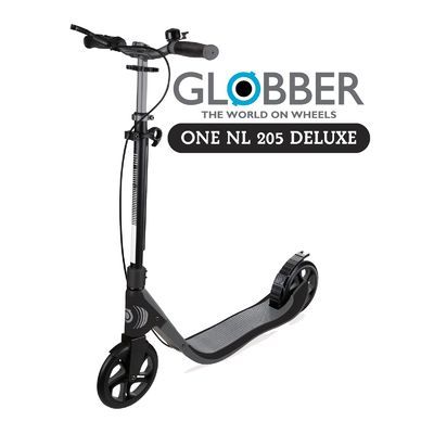 Globber One NL 205 Scooter - Deluxe Titanium/Grey