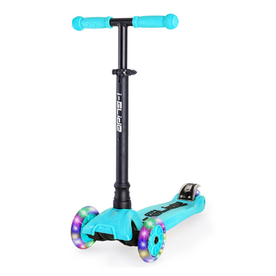 i-Glide Kids 3 Wheel V3 Scooter LED Wheels - Aqua