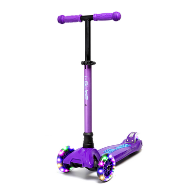 i-Glide 3 Wheel Scooter LED Wheels - Purple
