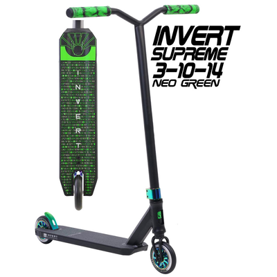 Invert Supreme 3-10-14 Scooter - Black Neo Green
