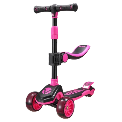 Vital TYKE 3 Wheel LED Light Scooter - Pink