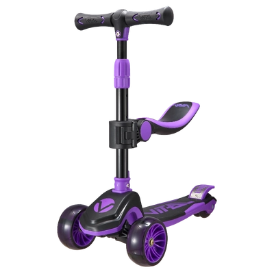 Vital TYKE 3 Wheel LED Light Scooter - Purple
