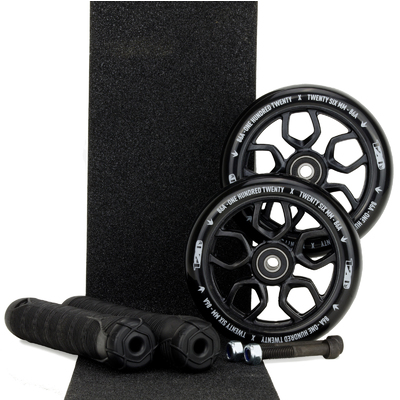 Envy 120mm Lambo Black Wheels + Black Grips Pack