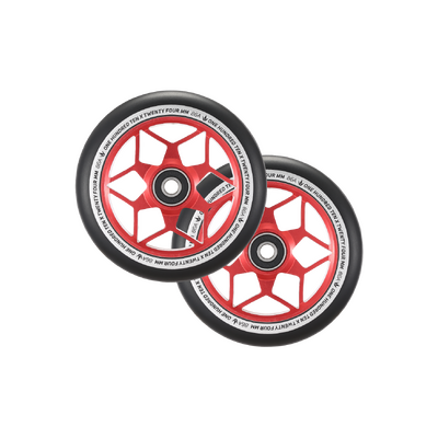 Envy Diamond 110mm Red Wheels Free Axles and Bearings