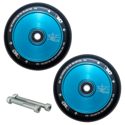 Envy Hollow Core 110mm Teal Wheels Free Axles and Bearings