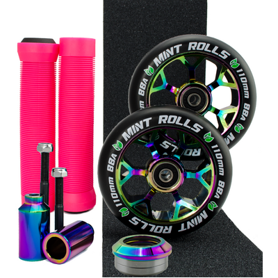 Mint Rolls 110mm Ultimate Wheel Pack Oil Slick/Pink