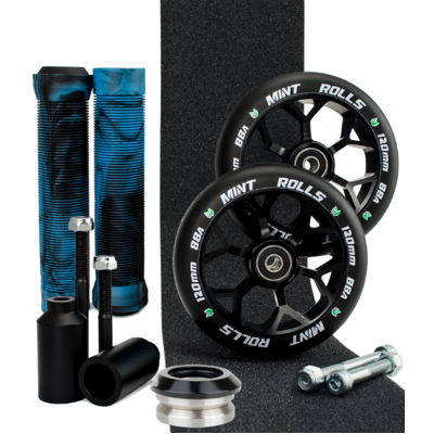 Mint Rolls 120mm Ultimate Wheel Pack Black/Aqua