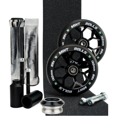 Mint Rolls 120mm Ultimate Wheel Pack Black/White