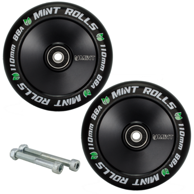 Mint Rolls 110mm Hollow Core Wheels - Black