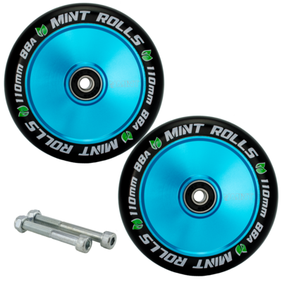 Mint Rolls 110mm Hollow Core Wheels - Blue