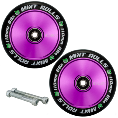 Mint Rolls 110mm Hollow Core Wheels - Purple