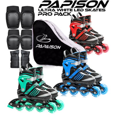 Papaison Inline LED Skates Pro Pack