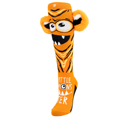 Crazy Skates Socks Little Monster Orange - Single