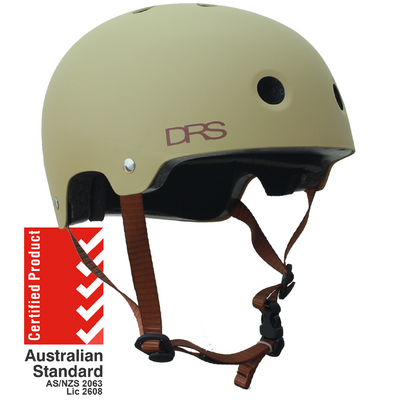 Skate Helmet-DRS Khaki DRS BMX Bike S/M 54-58cm 