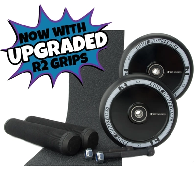 Root Industries AIR 110mm Black Wheels + Black Grips Pack