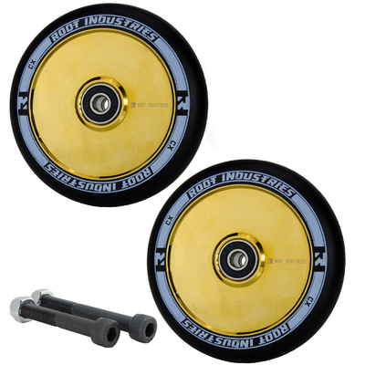 Root Industries Air 110mm Gold Rush Wheels With Bearings & Axles