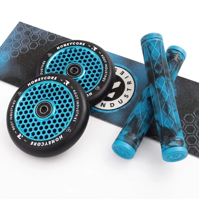 Root Industries Honeycore Blue 110mm Wheel & Fractal Grip Pack
