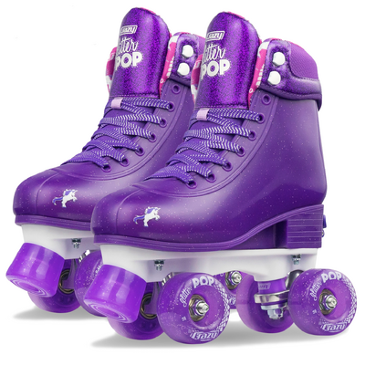 Crazy Skates Glitter Pop Adjustable Roller Skates - Purple