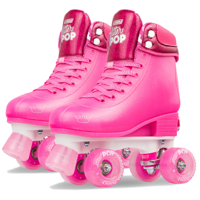 Crazy Skates Glitter Pop Adjustable Roller Skates - Pink - Medium 3-6
