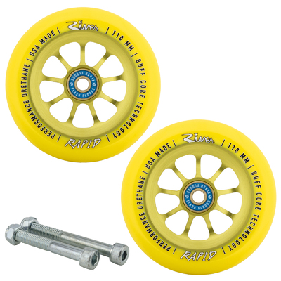 River Wheel Co Sunrise Rapids 110mm Wheels with Bearings and Axles