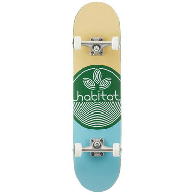 Habitat Leaf Dot Green Complete 7.75 Skateboard