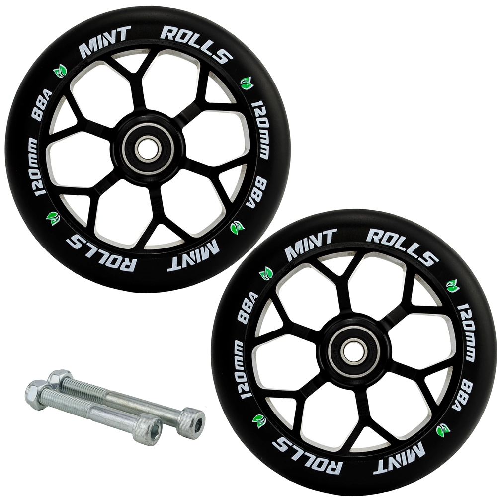 Main product image for Mint Rolls 120mm Wheels Pair - Black